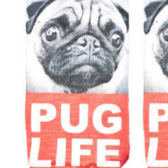 3D Printed PUG LIFE Ankle Socks NWT - Picture 5 of 5